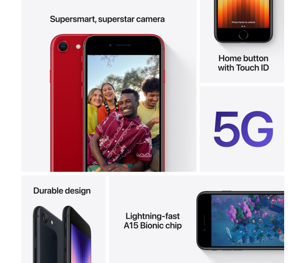 Apple iPhone SE 3gen 64GB (PRODUCT)RED - 730560 - zdjęcie 8